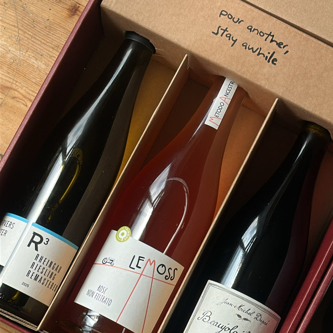 send someone a three bottle subscription