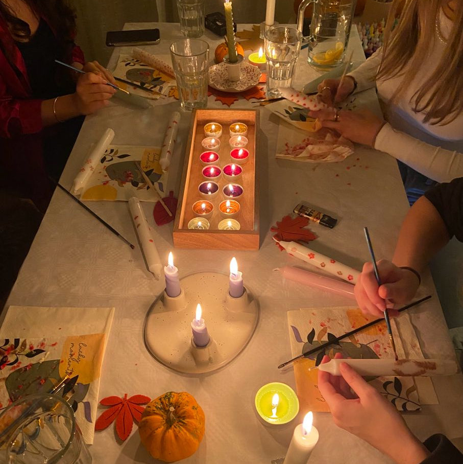 more candle painting