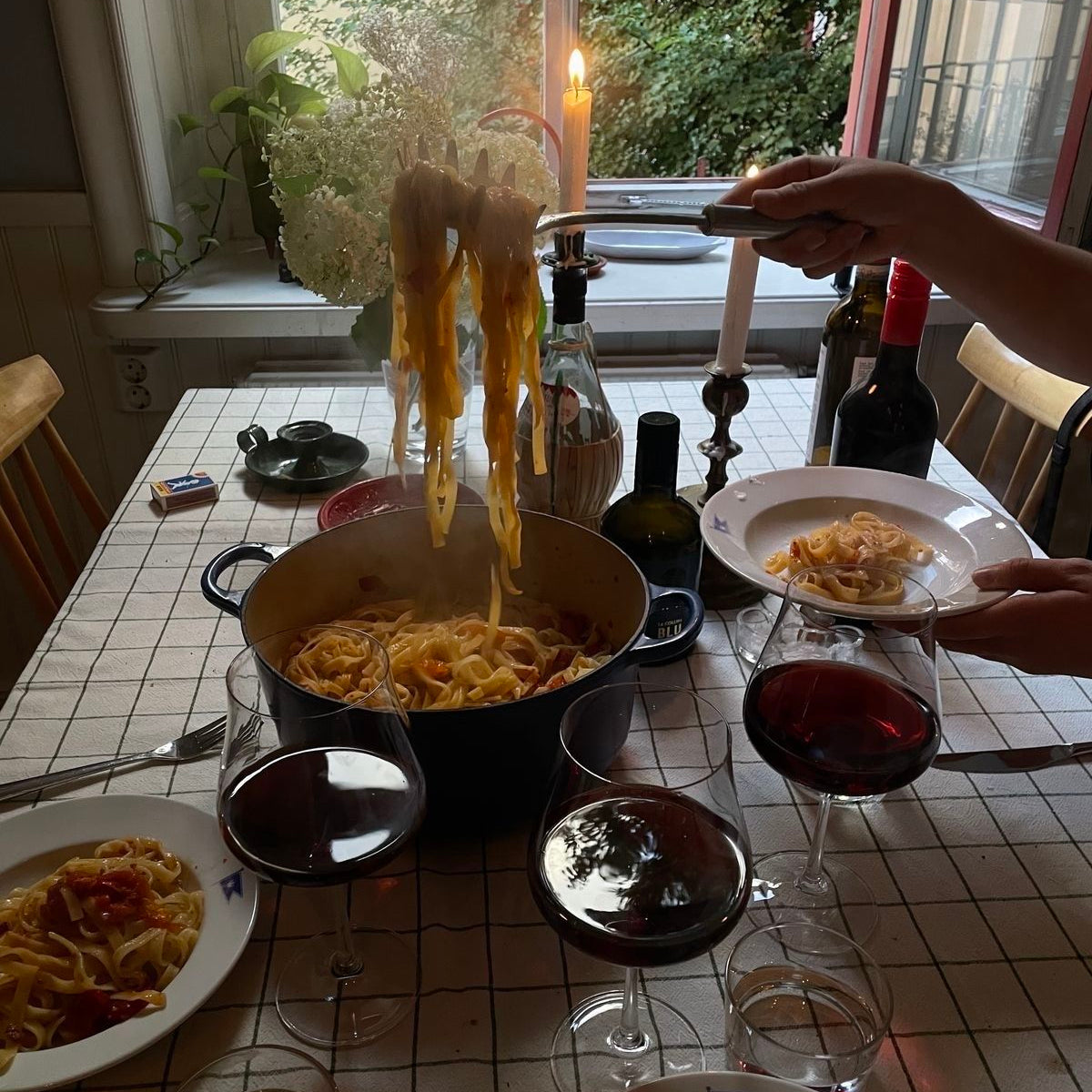 send someone: more pasta